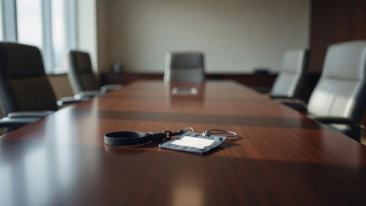 An empty meeting room with a whiteboard sketch of a paw print and a checklist on the wall